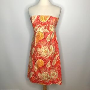 Paisley Strapless Adorable Dress